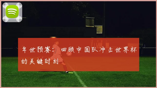 年世预赛：回顾中国队冲击世界杯的关键时刻
